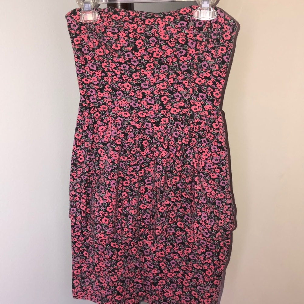 Floral Strapless Dress